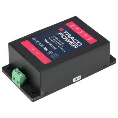 TRACOPOWER Switching Power Supply 40W 15V dc, 1 Output, Chassis Mount, -40°C to 80°C TMM 40215C