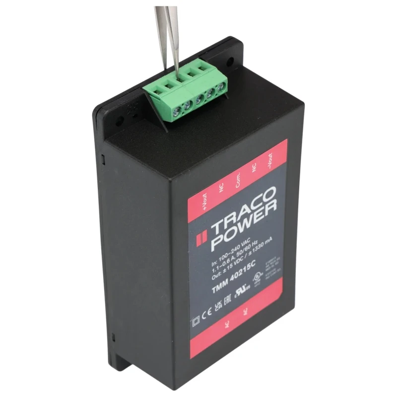 TRACOPOWER Switching Power Supply 40W 15V dc, 1 Output, Chassis Mount, -40°C to 80°C TMM 40215C
