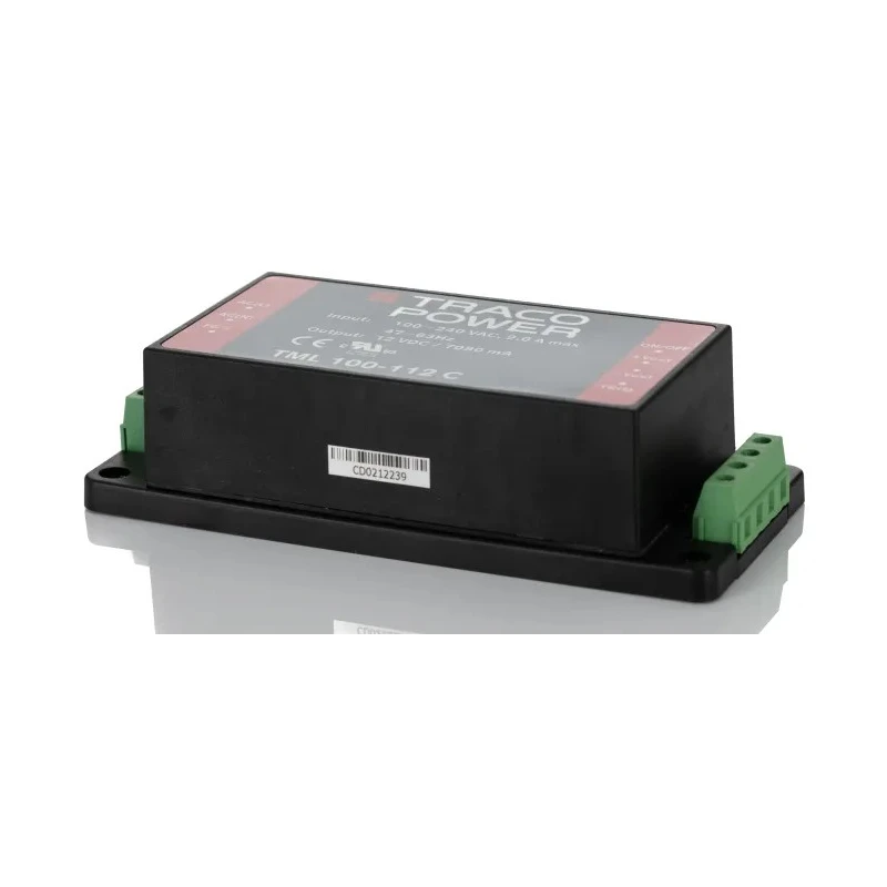 TRACOPOWER Switching Power Supply 12V DC 84W 264V AC Chassis Mount TML 100-112C