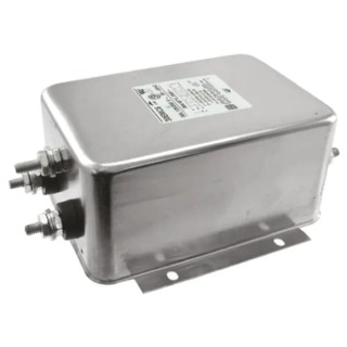 TE Connectivity Corcom EMC Series Dual Stage Compact RFI Filter 30A 250V ac Flange Mount Threaded Bolt Termination 30EMC6