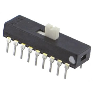 TE Connectivity PCB Slide Switch DPDT Momentary 300mA Nylon ASE6204