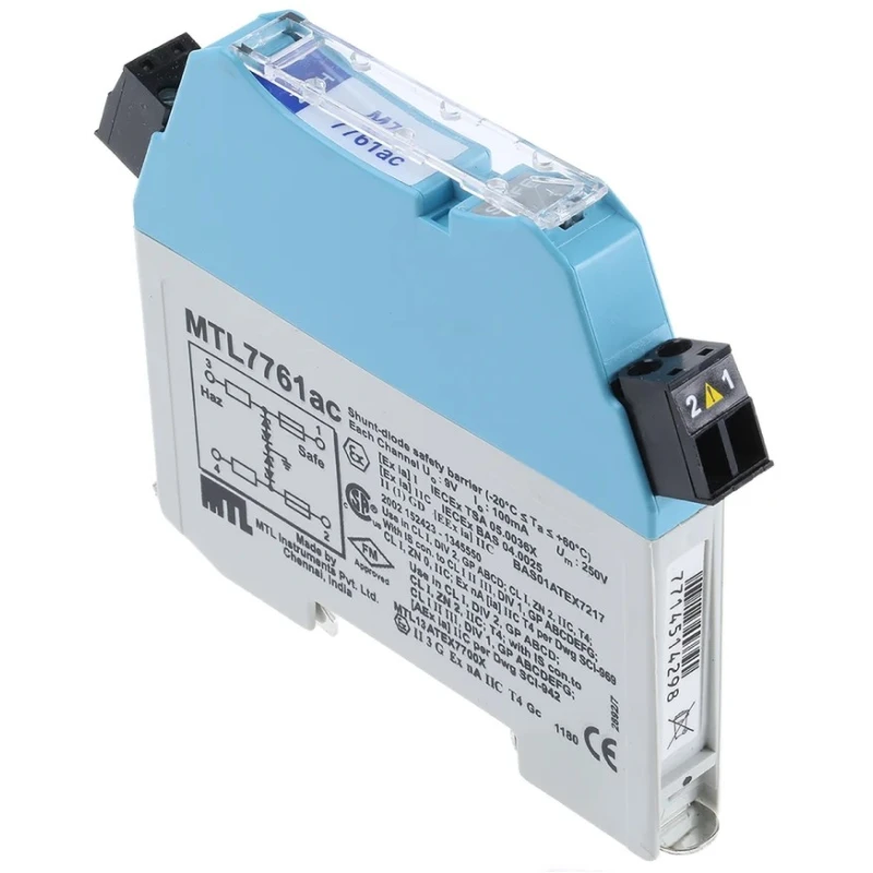 Eaton 2 Channel Zener Barrier DIN Rail Mount ATEX Certified MTL7761AC/RS