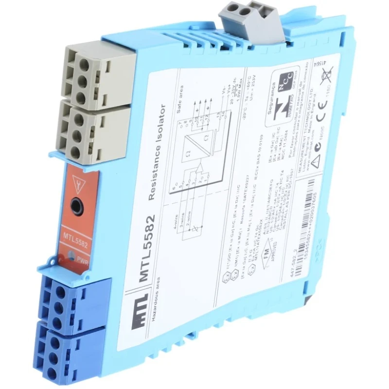 Eaton Zener Barrier Galvanic Barrier, 1 Channel, DIN Rail Mount, ATEX Certified MTL5582/RS