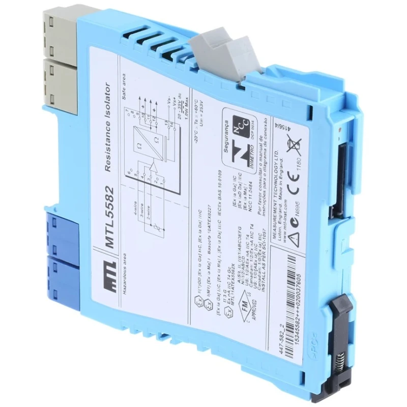 Eaton Zener Barrier Galvanic Barrier, 1 Channel, DIN Rail Mount, ATEX Certified MTL5582/RS