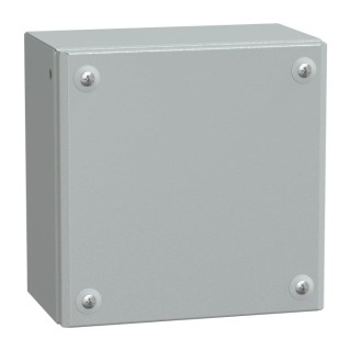Schneider Electric PanelSeT SBM Series Steel Wall Box, IP66, 200 mm x 200 mm x 120 mm NSYSBM202012