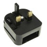 PowerConnections Mains Connector Converter Europe to UK, 3A Current, 600W Load, Model ECP-BNR-3A