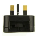 PowerConnections Mains Connector Converter Europe to UK, 3A Current, 600W Load, Model ECP-BNR-3A