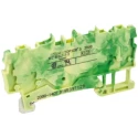 Wago TOPJOB S Series Earth Terminal Block Green Yellow 1mm² 1-Level Cage Clamp IECEx/ATEX 2000-1407