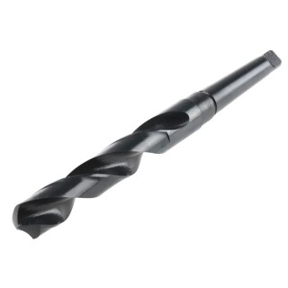 RS PRO HSS Twist Drill Bit, 22 mm Diameter, 248 mm Overall Length, Black Finish, 1 Flute, Morse Taper Shank, Model 784-4790