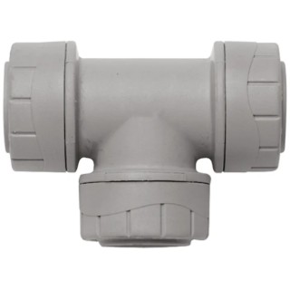 Polyplumb Polybutylene Plastic Push Fit Equal Tee Pipe Fitting PB215-10RS