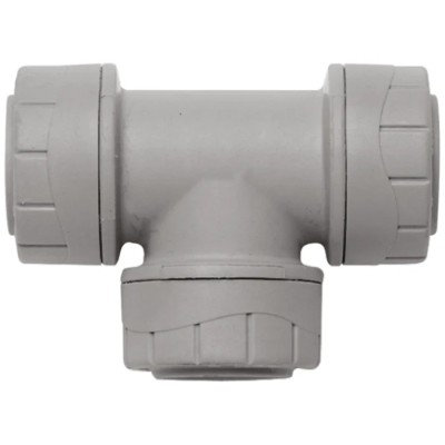 Polyplumb Polybutylene Plastic Push Fit Equal Tee Pipe Fitting PB215-10RS
