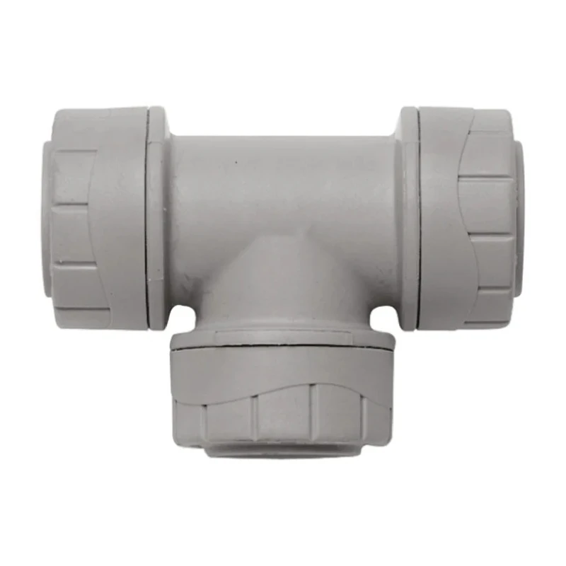 Polyplumb Polybutylene Plastic Push Fit Equal Tee Pipe Fitting PB215-10RS