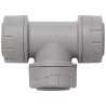 Polyplumb Polybutylene Plastic Push Fit Equal Tee Pipe Fitting PB215-10RS