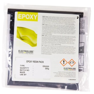 Electrolube Grey Black 250 g Epoxy Resin Adhesive Pack ER2220