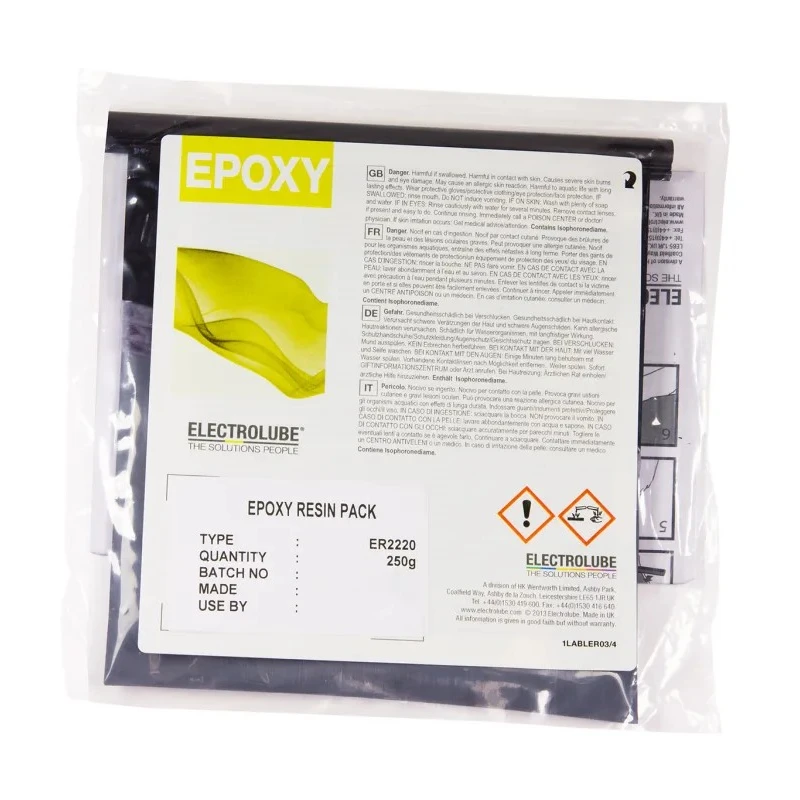Electrolube Grey Black 250 g Epoxy Resin Adhesive Pack ER2220
