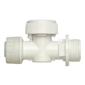 Polyplumb Plastic BSPP Ball Valve 15 mm Inlet Port Size 3/4 in Outlet Port Size Polymer Handle PB6115RS