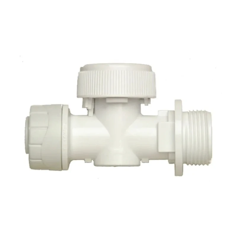 Polyplumb Plastic BSPP Ball Valve 15 mm Inlet Port Size 3/4 in Outlet Port Size Polymer Handle PB6115RS