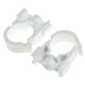 RS PRO Polypropylene White Pipe Clip for 22mm Pipes 50 Pcs 784-5730