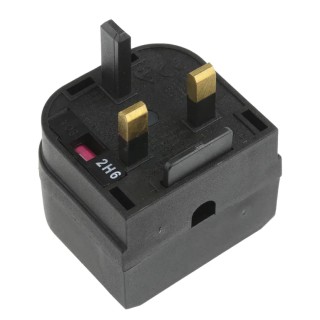 PowerConnections Europe to UK Mains Connector Converter Plug 230V 2.5A BCA-BK-3A