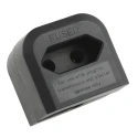 PowerConnections Europe to UK Mains Connector Converter Plug 230V 2.5A BCA-BK-3A