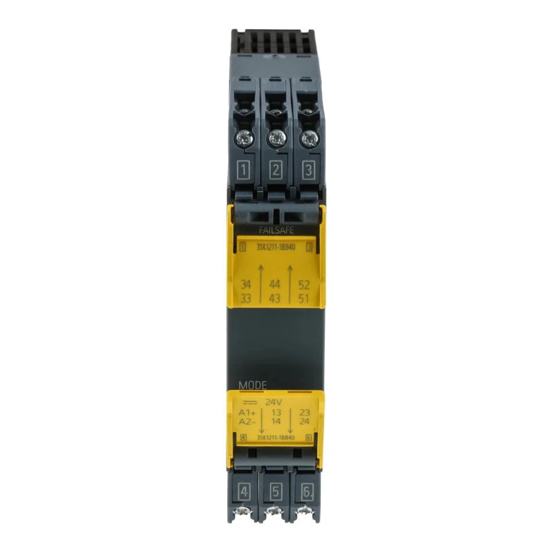 Siemens Safety Relay Output Module, 24V DC, 6 Outputs, LED Display, Screw Terminal, Compact 121.7x22.5x100 mm 3SK1211-1BB40