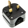 PowerConnections Mains Connector Converter USA to UK 5A ACP3-BK-R-10A