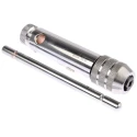 Facom T-Handle Ratcheting Tap Wrench Pressure Cast Zamak, Chrome Finish, Adjustable 2-16 mm Tap Size 385mm Length 830A.10