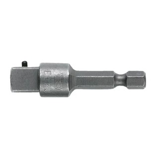 Facom Socket Holder, 3/8 in Square Drive, Chrome Finish, Steel Material, 50mm Overall Length EF.6J