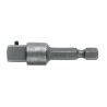Facom Socket Holder, 3/8 in Square Drive, Chrome Finish, Steel Material, 50mm Overall Length EF.6J