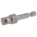 Facom Socket Holder, 3/8 in Square Drive, Chrome Finish, Steel Material, 50mm Overall Length EF.6J