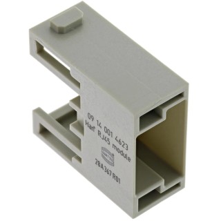 HARTING RJ Connector Module Han Modular Series Ethernet Cabling Germany 09140014623