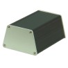 nVent SCHROFF minipac Series Aluminium Enclosure IP40 75.6 mm x 100 mm x 47.5 mm Black Body Natural Lid 24814008