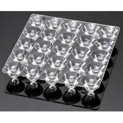 Ledil VIRPI Series 25-Way LED Lens, Square Clear Polymethyl Methacrylate Spot Beam with 13 to 16° Viewing C12607_VIRPI-S