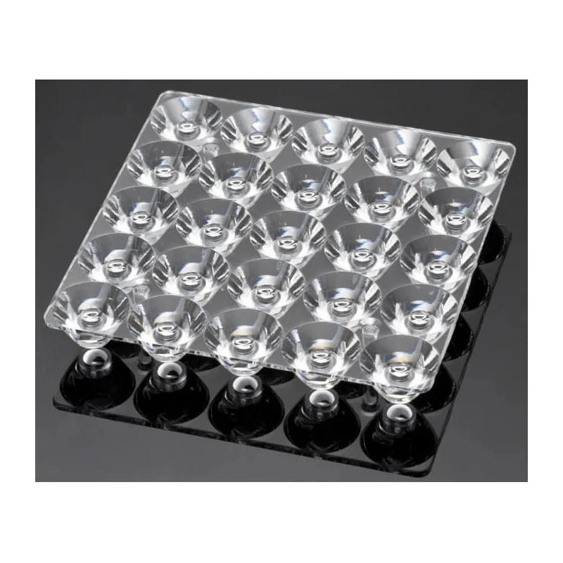 Ledil VIRPI Series 25-Way LED Lens, Square Clear Polymethyl Methacrylate Spot Beam with 13 to 16° Viewing C12607_VIRPI-S