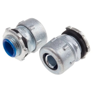 RS PRO Straight Adapter for PVC Metal Conduit Nickel Plated Brass 6.35 mm Nominal Size M16 x 1.5 784-0114