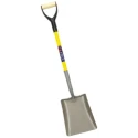 Spear & Jackson Square Shovel, Blade Width 250 mm, Handle Length 711 mm, Manganese Steel Blade, Fibreglass Handle 2731TFLRS