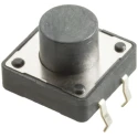 Wurth Elektronik Black 5 mm Tactile Switch Button SPST 50mA 12 V dc Through Hole 430476085716