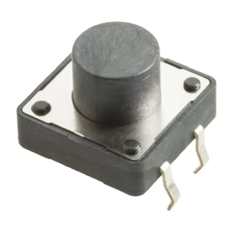 Wurth Elektronik Black 5 mm Tactile Switch Button SPST 50mA 12 V dc Through Hole 430476085716