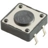 Wurth Elektronik Black Tactile Switch Button 5 mm SPST 50mA 12 V dc Through Hole 430476043716