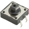 Wurth Elektronik Black Tactile Switch Button 3.8mm SPST 50mA 12V DC Through Hole 430476073716