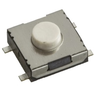 Wurth Elektronik White Tactile Switch, 0.5 mm Actuator Length, SPST 50mA 12 V dc, Surface Mount 430471025826