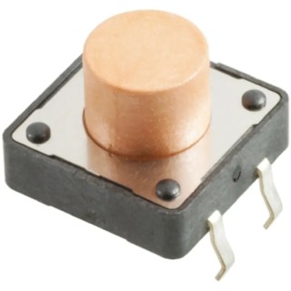 Wurth Elektronik Pink Tactile Switch Button, 5 mm Actuator, SPST 50mA 12 V dc Through Hole 430456085736
