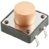 Wurth Elektronik Pink Tactile Switch Button, 5 mm Actuator, SPST 50mA 12 V dc Through Hole 430456085736