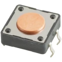 Wurth Elektronik Pink Tactile Switch Button 0.8mm SPST 50mA 12V DC Through Hole 430456043736