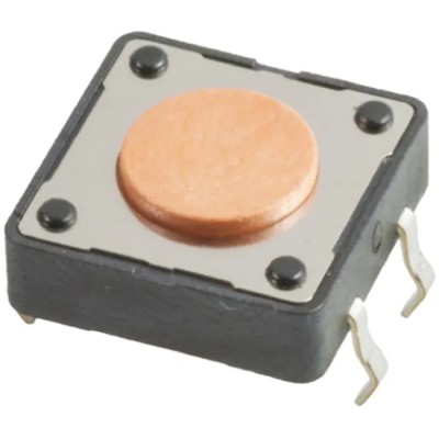 Wurth Elektronik Pink Tactile Switch Button 0.8mm SPST 50mA 12V DC Through Hole 430456043736