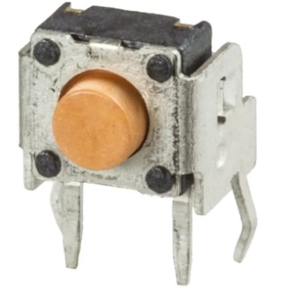 Wurth Elektronik Pink Tactile Switch SPST 50mA 12 V dc Through Hole, 1.3 mm Actuator Length, Right Angle 431256038736