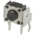 Wurth Elektronik Black Tactile Switch 1.3 mm Actuator Length, SPST 50mA 12 V dc, Through Hole 431256038716
