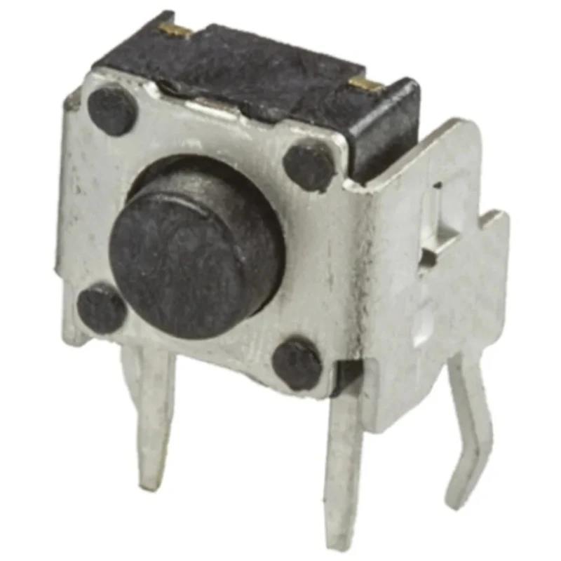 Wurth Elektronik Black Tactile Switch 1.3 mm Actuator Length, SPST 50mA 12 V dc, Through Hole 431256038716