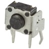 Wurth Elektronik Black Tactile Switch 1.3 mm Actuator Length, SPST 50mA 12 V dc, Through Hole 431256038716