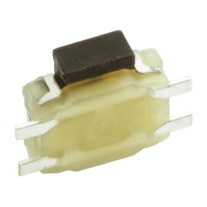 Wurth Elektronik Black Tactile Switch, SPST Momentary, 2.6 mm Actuator Length, 50mA 12 V dc, Surface Mount 434331045822